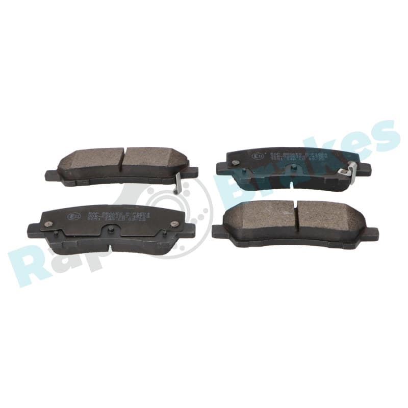 RAPBRAKES stabdžių trinkelių rinkinys, diskinis stabdys R-P1604