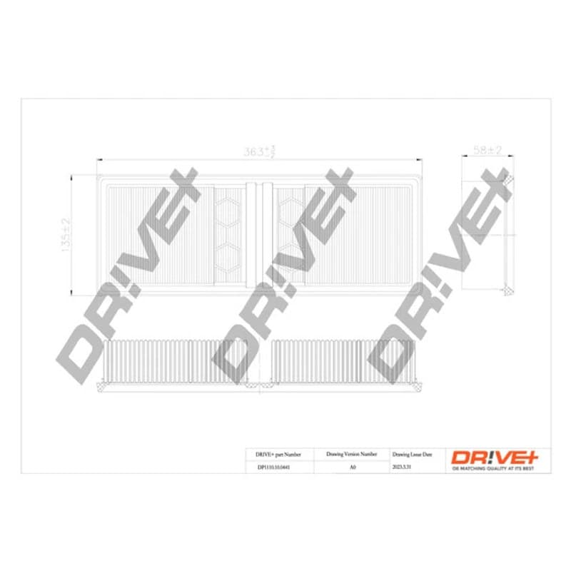 DRVE oro filtras DP1110.10.0441