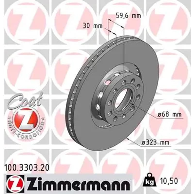 ZIMMERMANN stabdžių diskas 100.3303.20