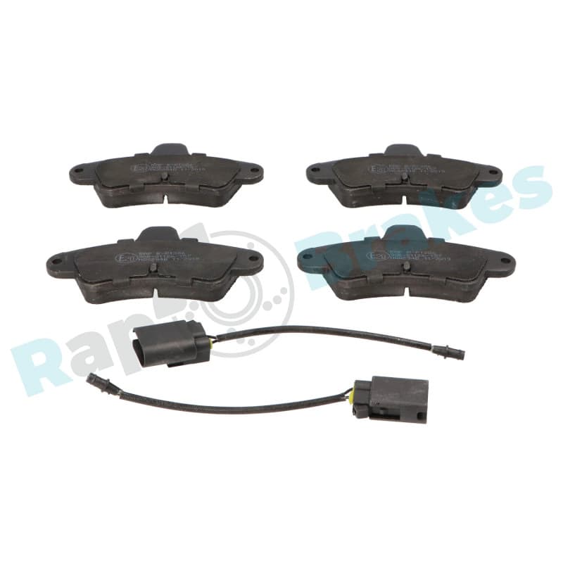RAPBRAKES stabdžių trinkelių rinkinys, diskinis stabdys R-P1386