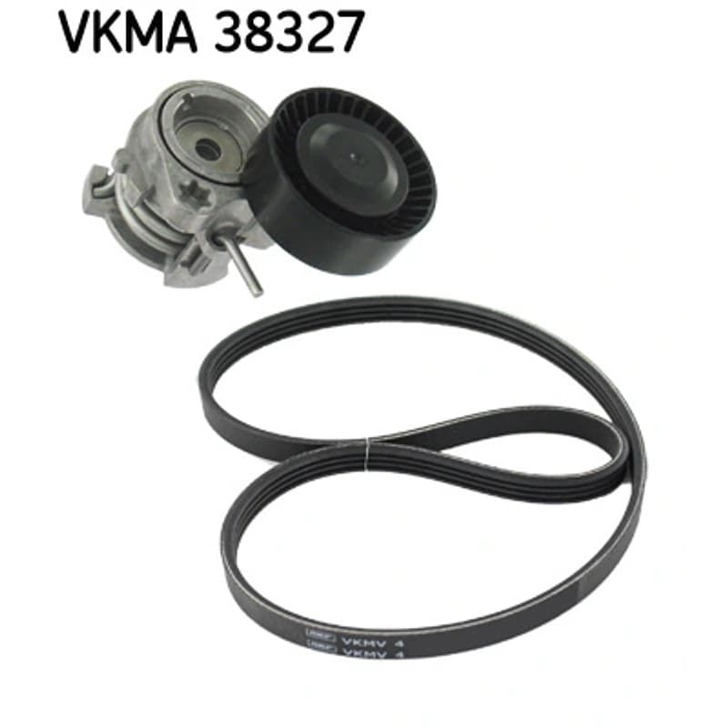 SKF VKMA 38327 V formos rumbuotas diržas, komplektas
