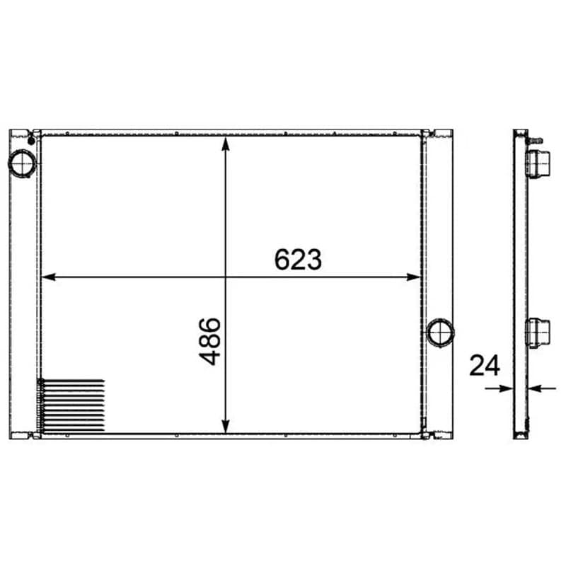 MAHLE CR 581 000P radiatorius, variklio aušinimas