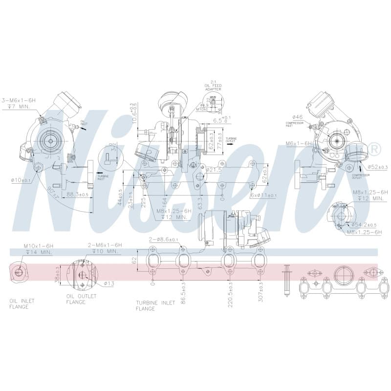 NISSENS kompresorius, įkrovimo sistema 93099