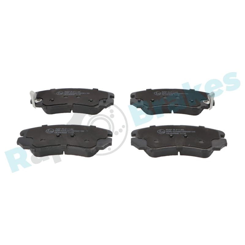 RAPBRAKES stabdžių trinkelių rinkinys, diskinis stabdys R-P1146