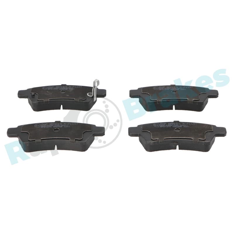 RAPBRAKES stabdžių trinkelių rinkinys, diskinis stabdys R-P1197