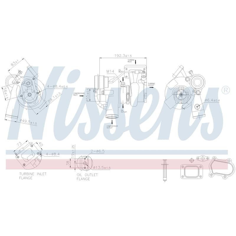 NISSENS kompresorius, įkrovimo sistema 93528