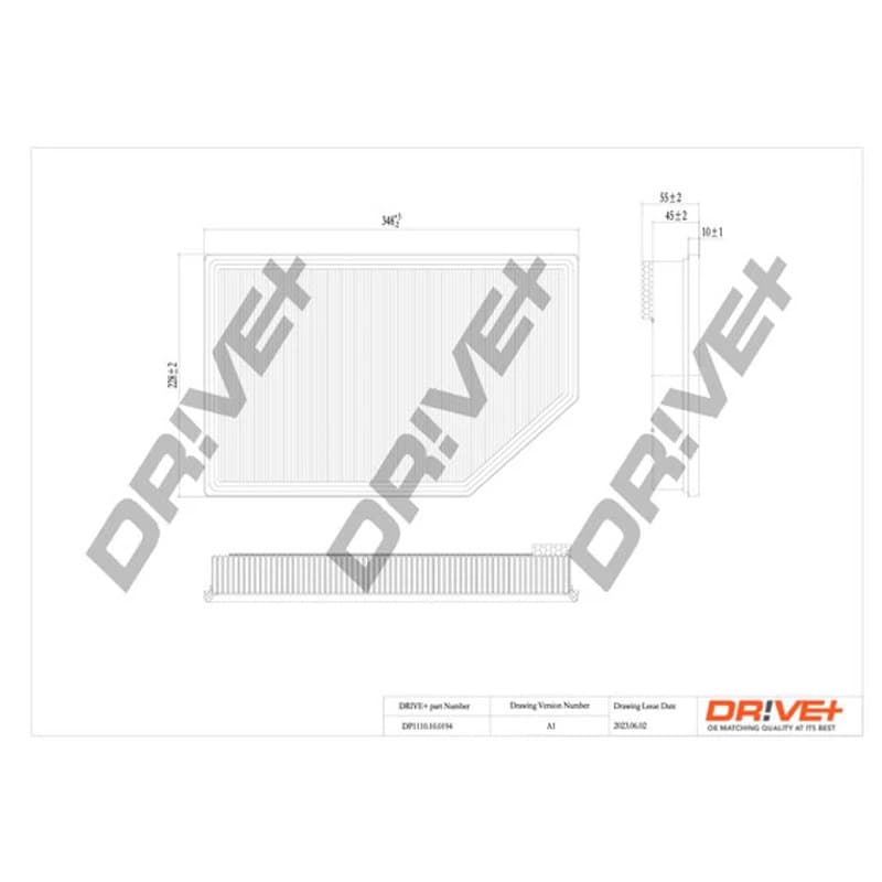 DRVE DP1110.10.0194 oro filtras