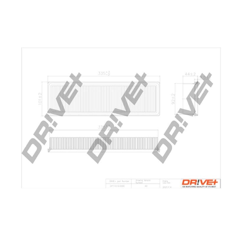DRVE DP1110.10.0090 oro filtras