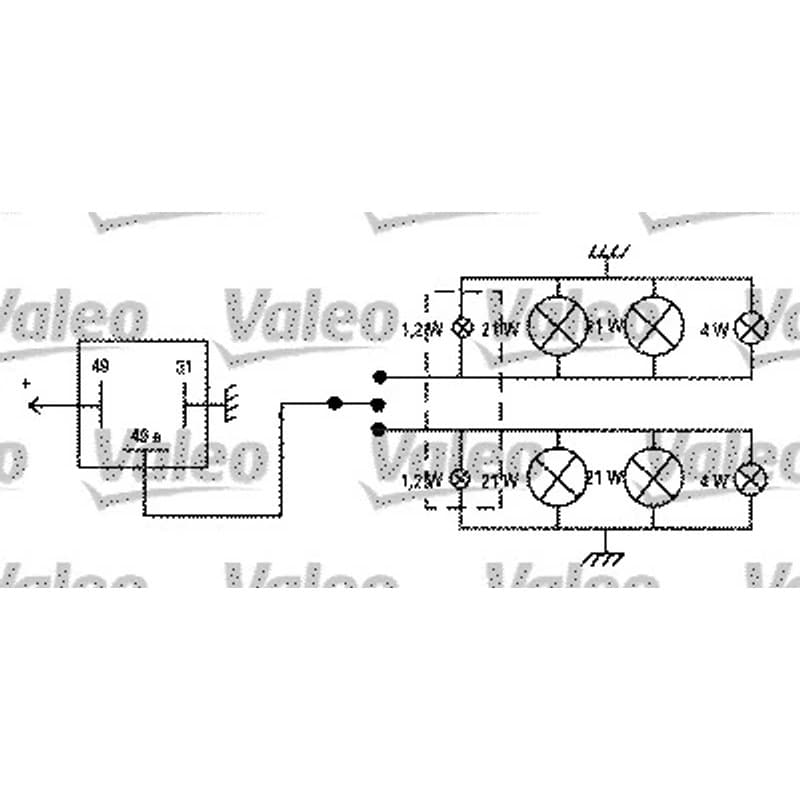 VALEO posūkio rodiklio pertraukiklis 641422
