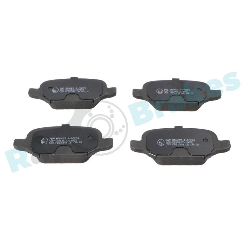 RAPBRAKES stabdžių trinkelių rinkinys, diskinis stabdys R-P0299