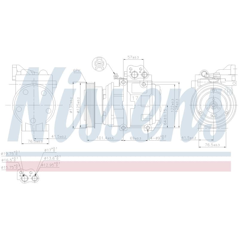 NISSENS kompresorius, oro kondicionierius 89153