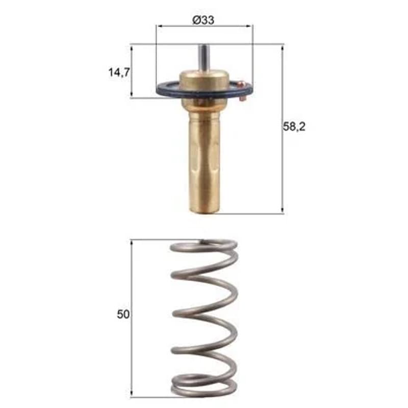 MAHLE TX 265 89D termostatas, aušinimo skystis