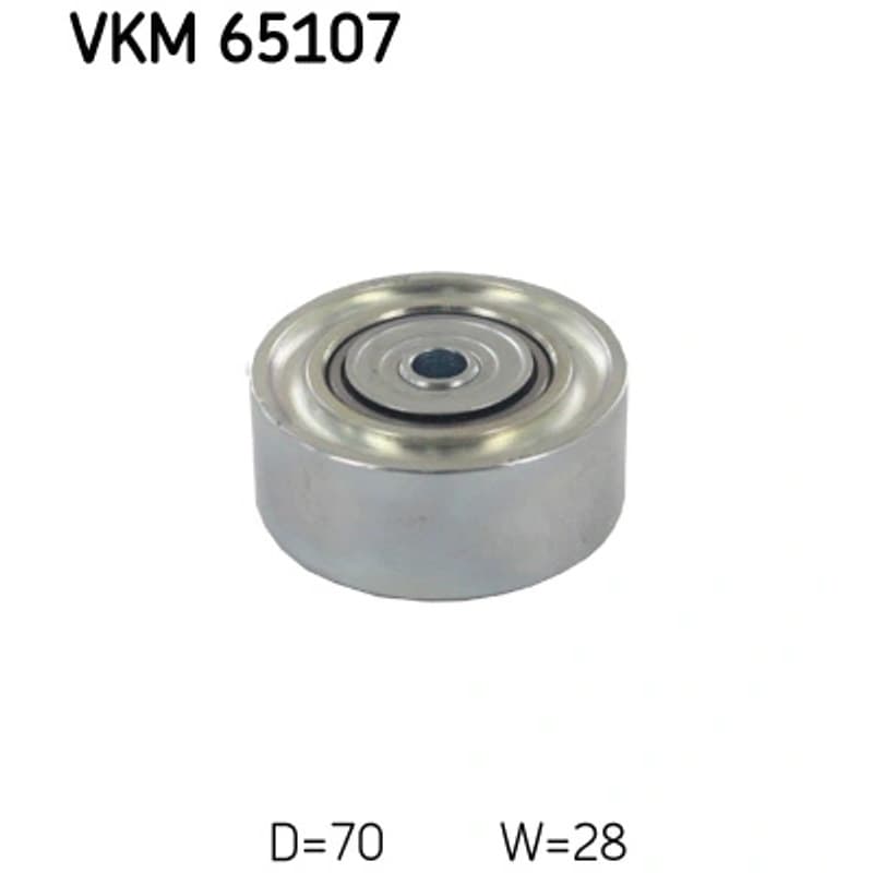 SKF VKM 65107 kreipiantysis skriemulys, V formos rumbuotas diržas
