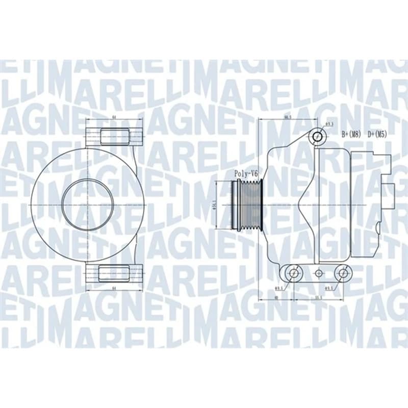 MAGNETIMARELLI kintamosios srovės generatorius 063731934010