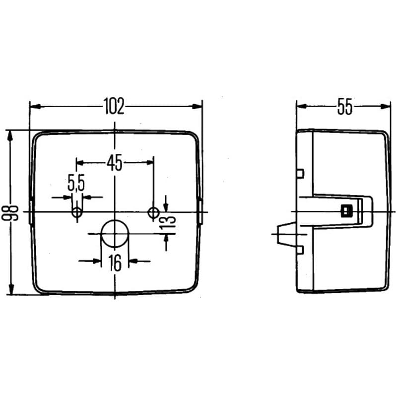 HELLA 2SE 004 623-001 kombinuotas galinis žibintas