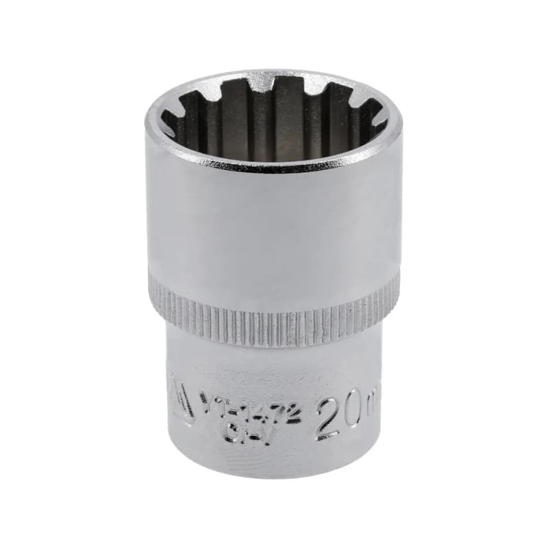 Spline galvutė 1/2", 20 mm