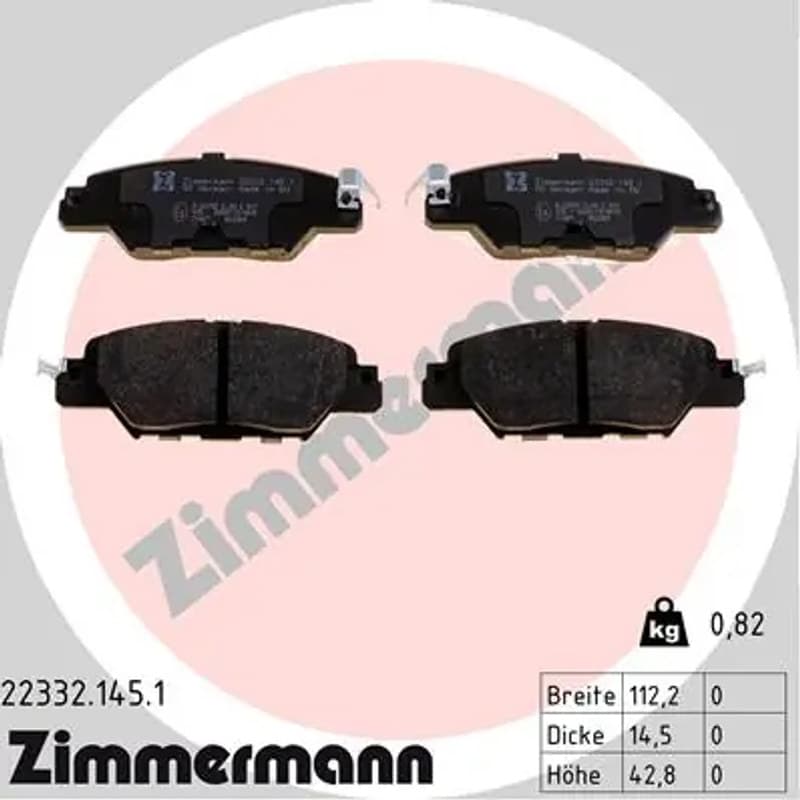 ZIMMERMANN Būgnai ir trinkelės 22332.145.1