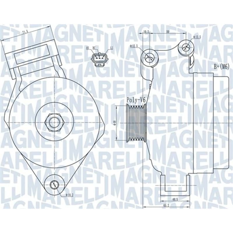 MAGNETIMARELLI kintamosios srovės generatorius 063731925010