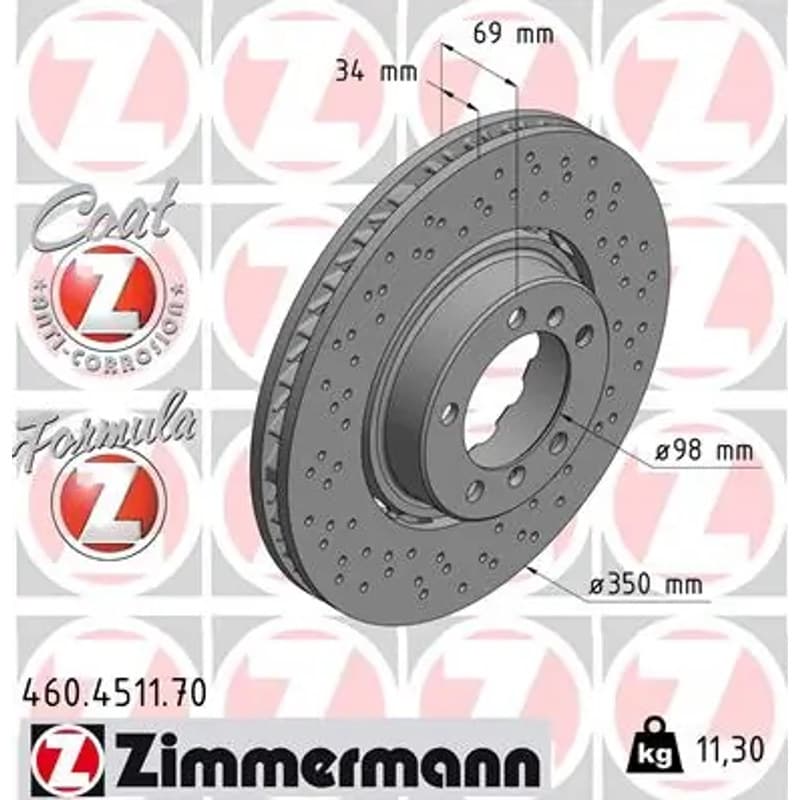 ZIMMERMANN stabdžių diskas 460.4511.70