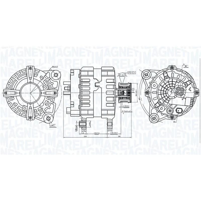 MAGNETIMARELLI kintamosios srovės generatorius 063736381010