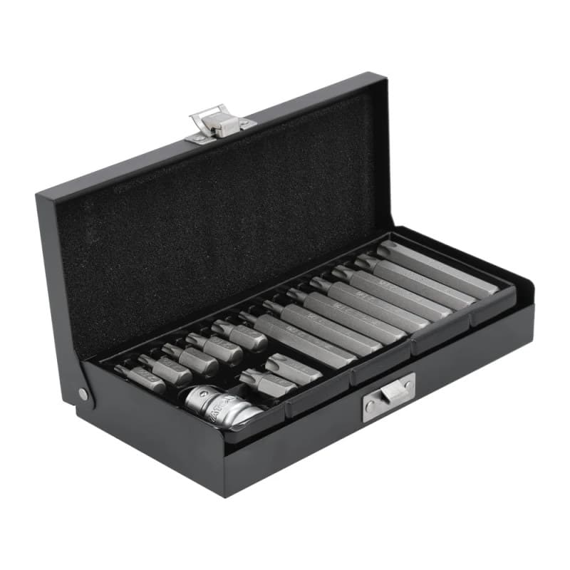 TORX atsuktuvų antgalių rinkinys, 15 vnt.