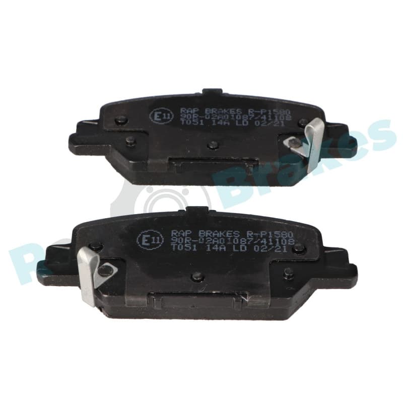 RAPBRAKES stabdžių trinkelių rinkinys, diskinis stabdys R-P1580