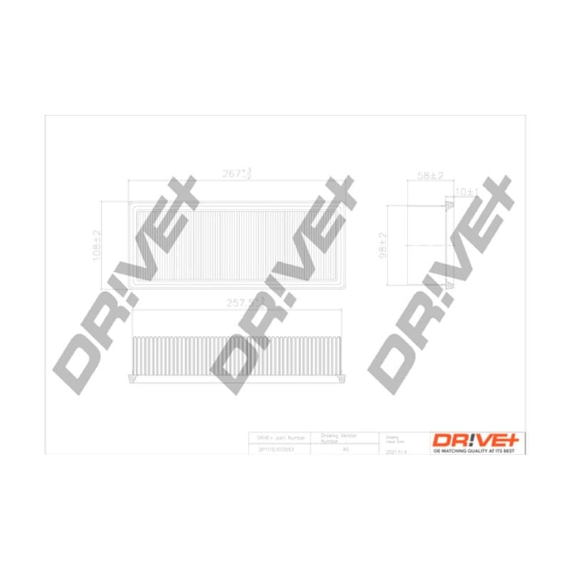 DRVE oro filtras DP1110.10.0553