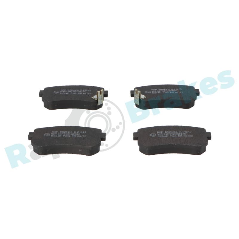 RAPBRAKES stabdžių trinkelių rinkinys, diskinis stabdys R-P1240