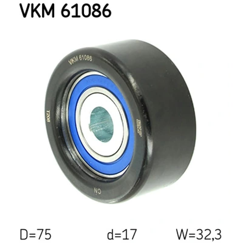 SKF VKM 61086 kreipiantysis skriemulys, V formos rumbuotas diržas