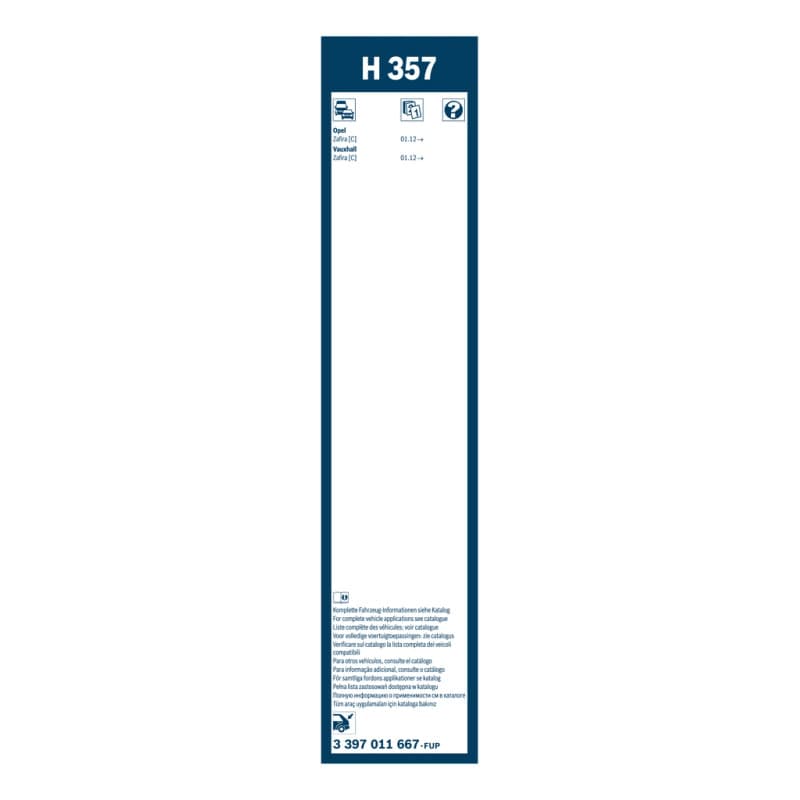 BOSCH 3 397 011 667 valytuvai