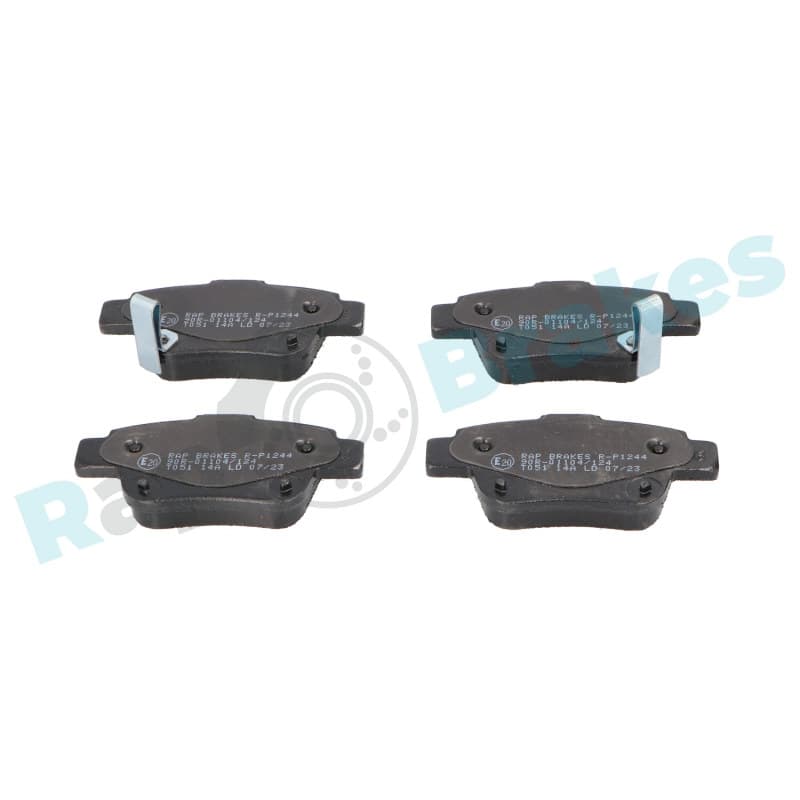 RAPBRAKES stabdžių trinkelių rinkinys, diskinis stabdys R-P1244