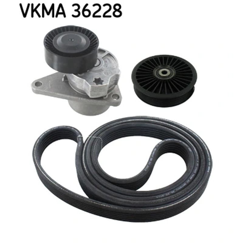 SKF VKMA 36228 V formos rumbuotas diržas, komplektas