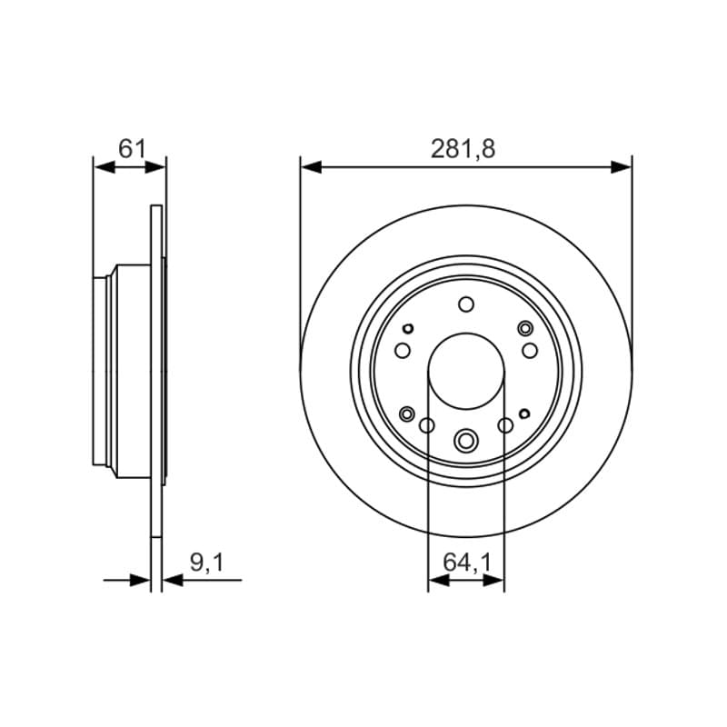 BOSCH 0 986 479 A91 stabdžių diskas