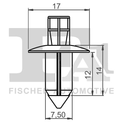 Išsiplečianti kniedė FA1 77-30014.10 773001410