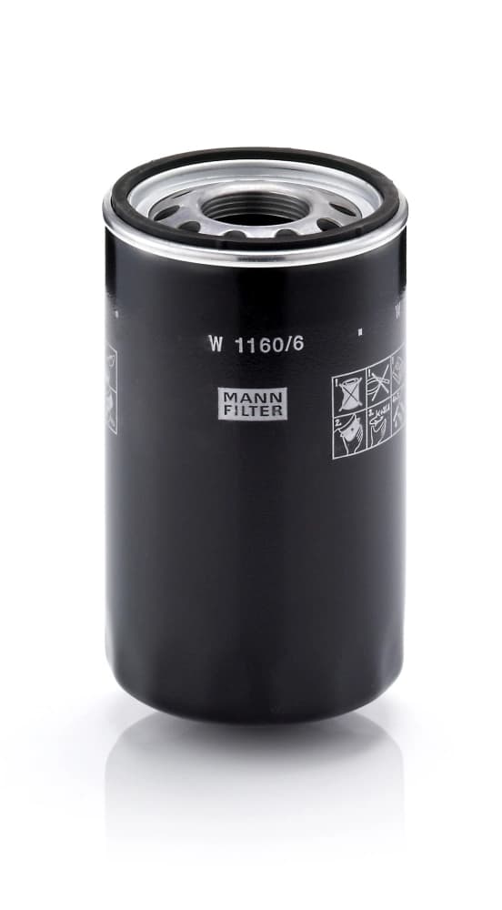 Filtras, hidraulinė sistema MANNFILTER W 1160/6 W11606