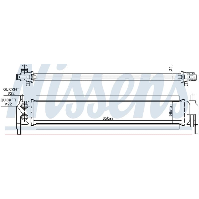 NISSENS radiatorius, variklio aušinimas 65318