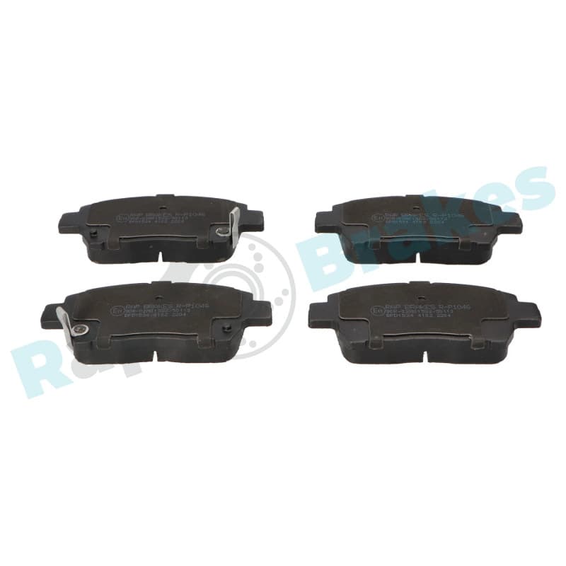 RAPBRAKES stabdžių trinkelių rinkinys, diskinis stabdys R-P1046