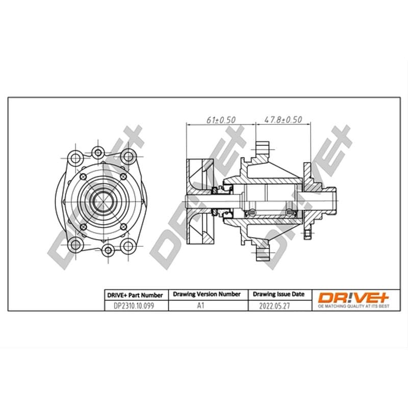 DRVE Vandens siurblys, variklio aušinimas DP2310.10.099