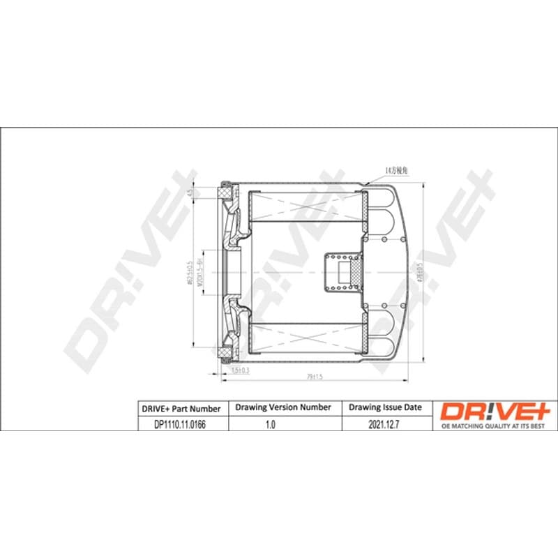 DRVE alyvos filtras DP1110.11.0166