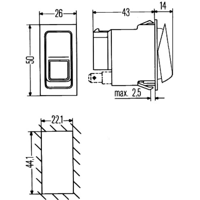 HELLA 6GM 007 832-261 jungiklis