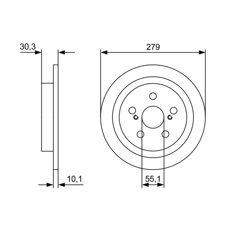 BOSCH 0 986 479 D35 stabdžių diskas