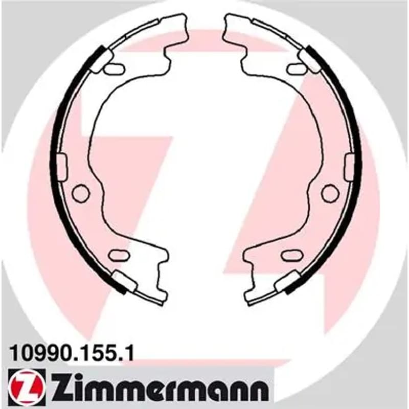 ZIMMERMANN stabdžių trinkelių komplektas, stovėjimo stabdis 10990.155.1