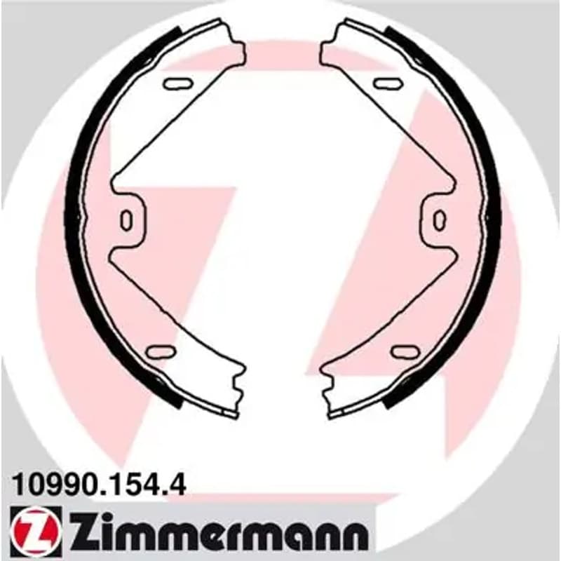 ZIMMERMANN stabdžių trinkelių komplektas, stovėjimo stabdis 10990.154.4