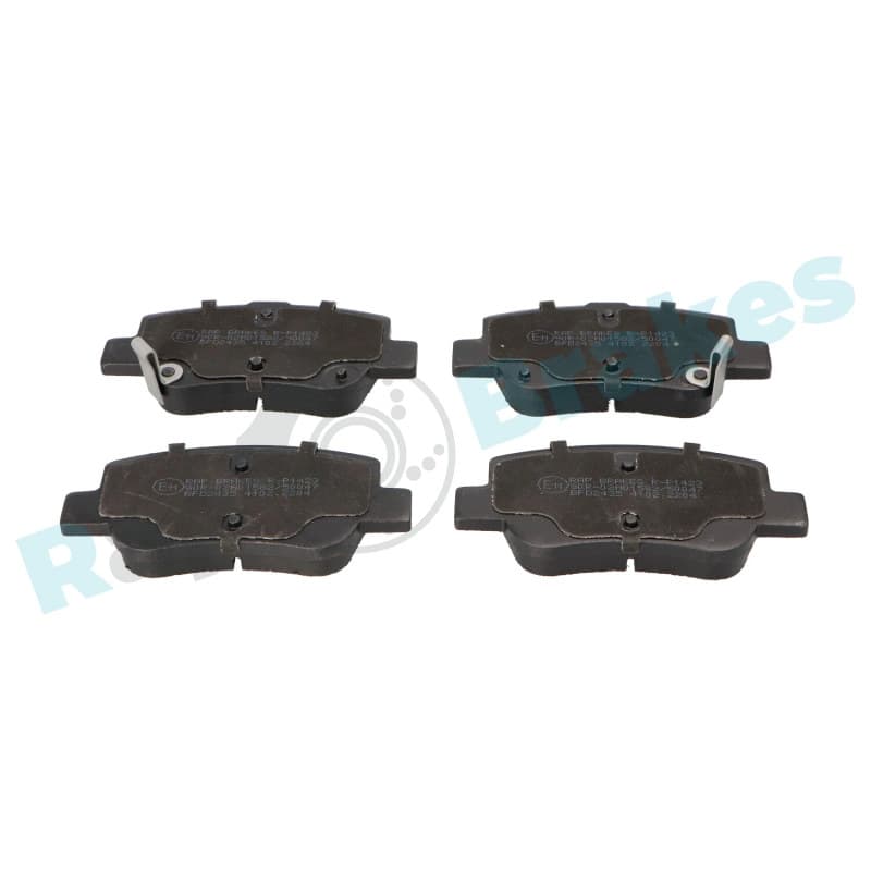 RAPBRAKES stabdžių trinkelių rinkinys, diskinis stabdys R-P1423