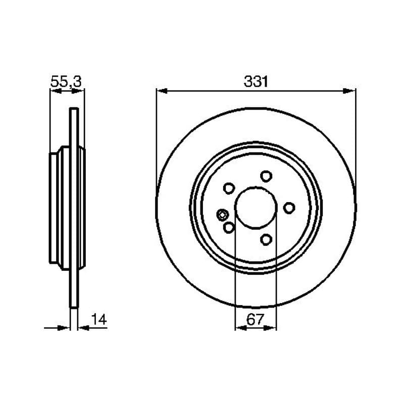 BOSCH 0 986 478 995 stabdžių diskas