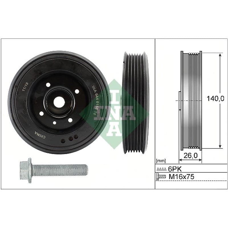 SCHAEFFLERINA alkūninio veleno skriemulių rinkinys 544 0158 20