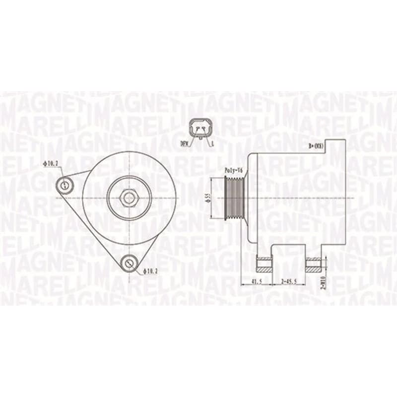 MAGNETIMARELLI kintamosios srovės generatorius 063731741010
