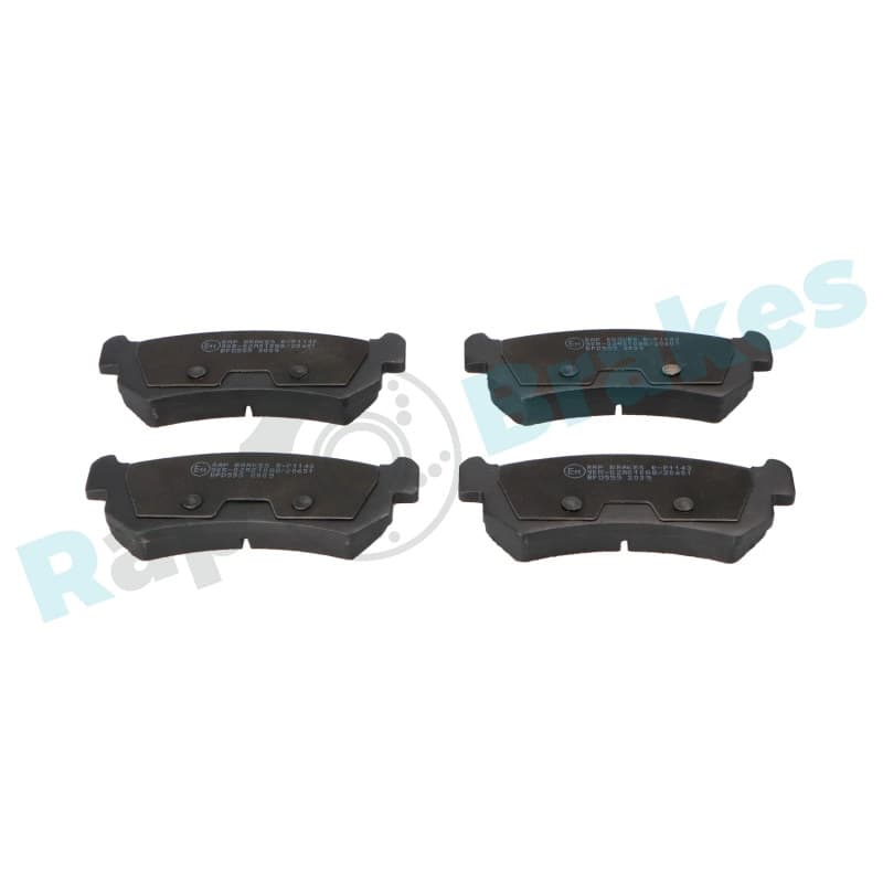 RAPBRAKES stabdžių trinkelių rinkinys, diskinis stabdys R-P1143