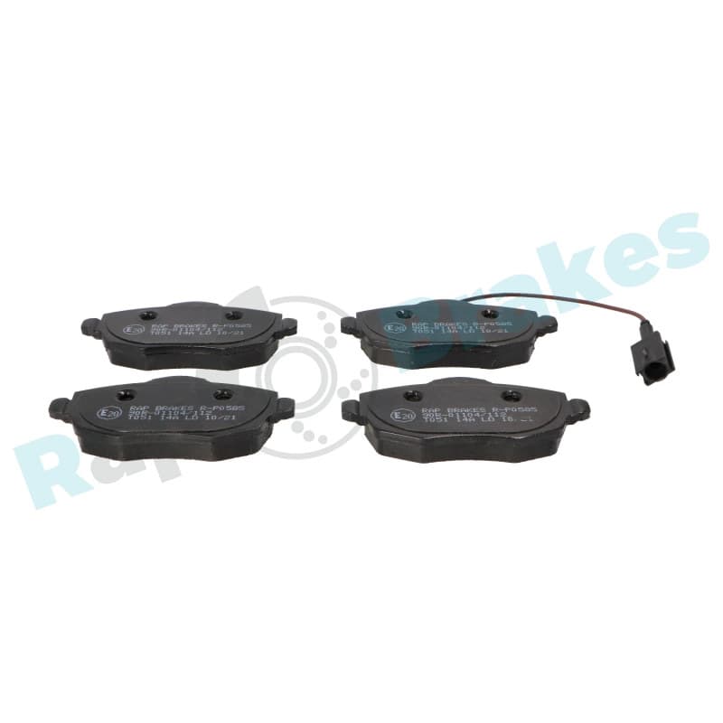 RAPBRAKES stabdžių trinkelių rinkinys, diskinis stabdys R-P0585