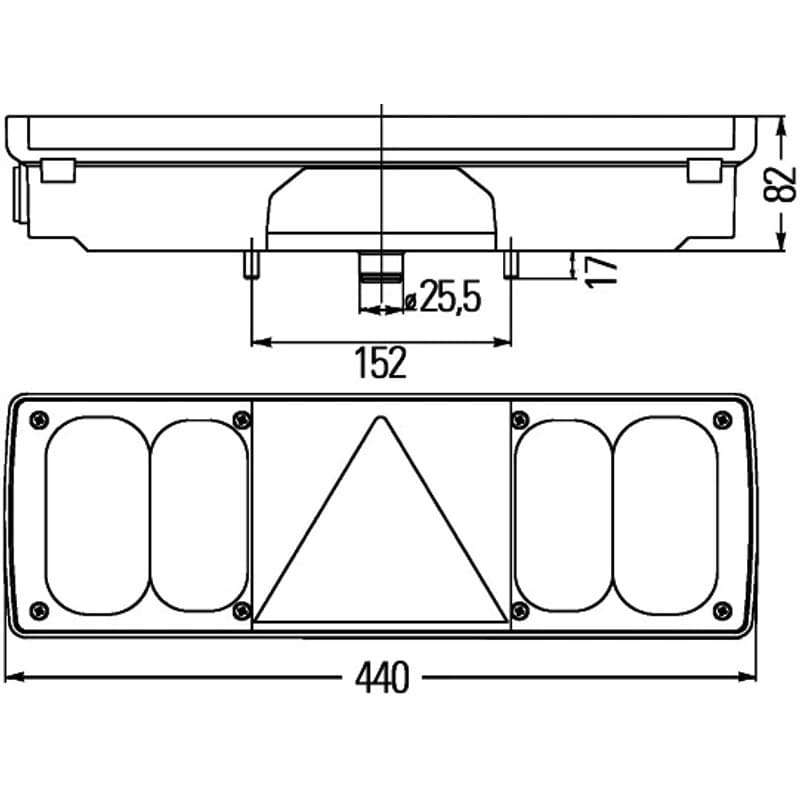 HELLA 2VP 340 450-031 kombinuotas galinis žibintas